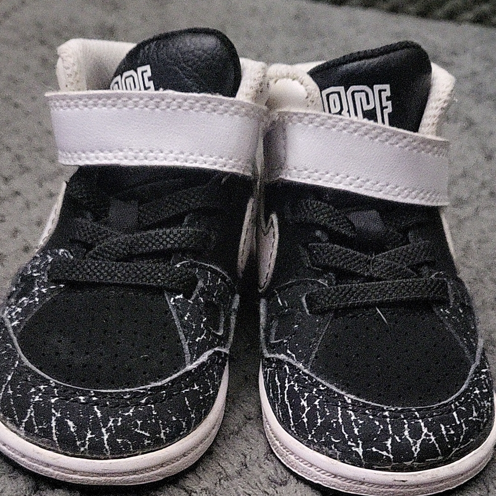 Stylish Kids Black and White Sneakers